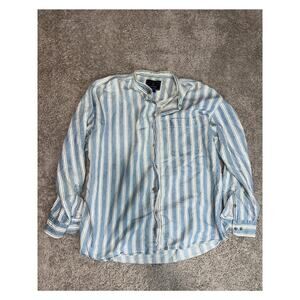 Chesterfield Worldwide striped button-down long sleeve shirt sz XL